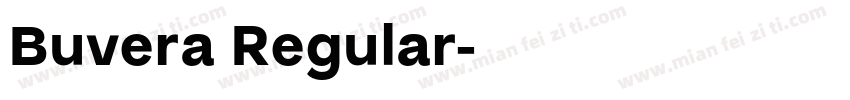Buvera Regular字体转换